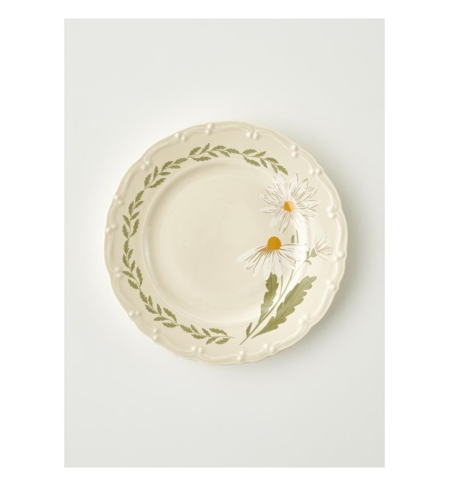 Service de petit-déjeuner Daisy - 26 pièces - Crème