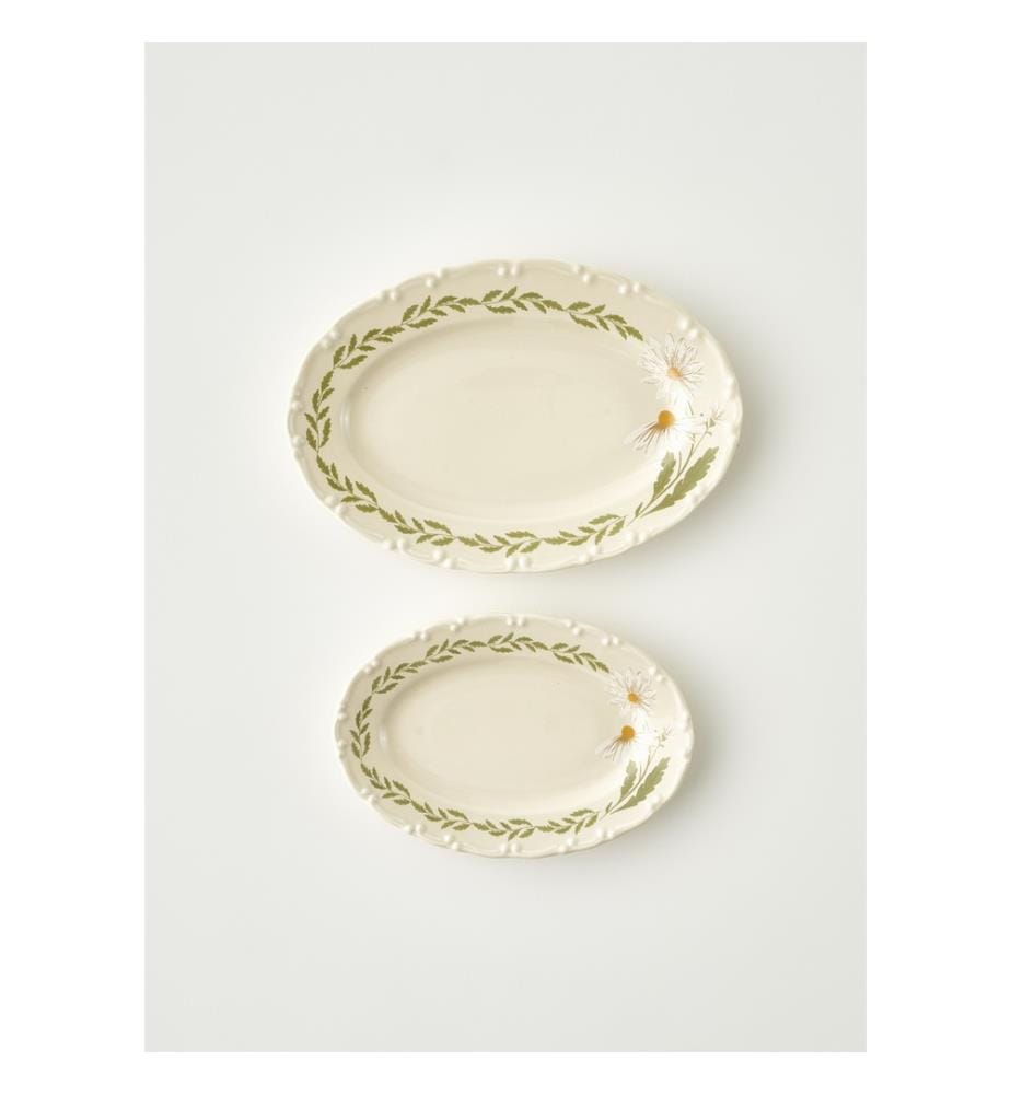 Service de petit-déjeuner Daisy - 26 pièces - Crème
