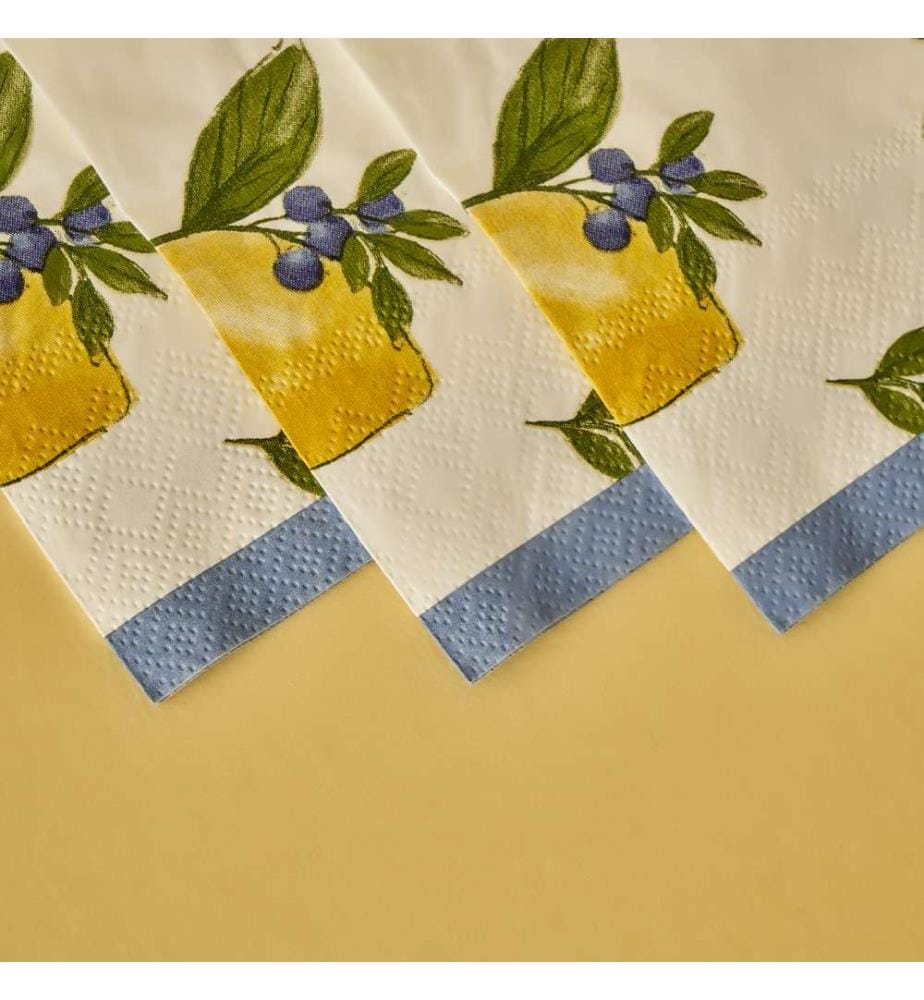 Lemoncello Servietten 20er-Pack - Mehrfarbig