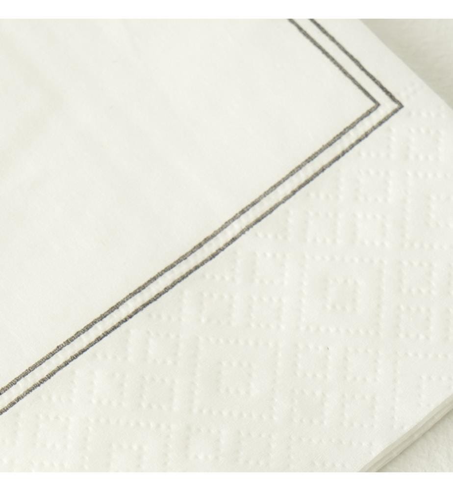 Serviettes en papier Celebrate 25 pièces 33x33 cm - Blanc