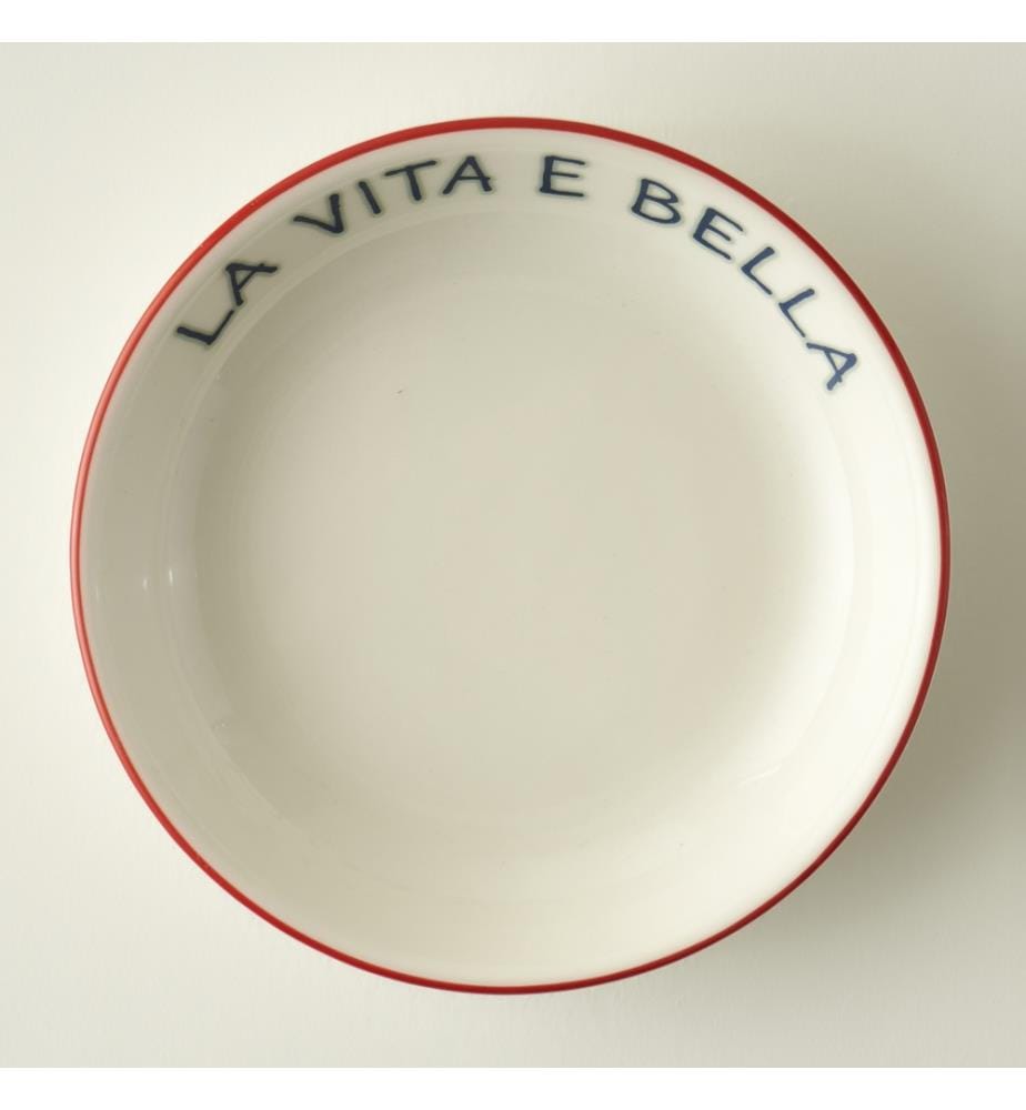 Bol de service porcelaine - Rouge