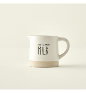 Pot à lait en grès Bohème 300 cc - Blanc