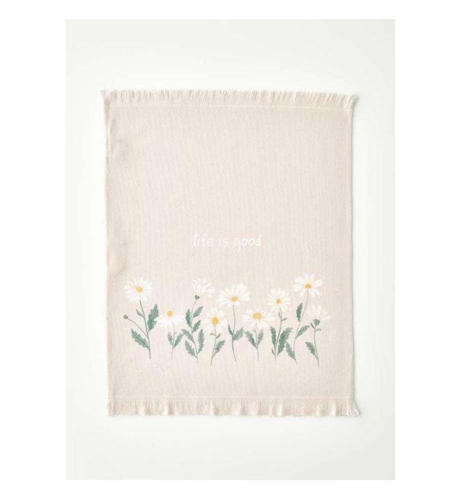 Lot de 2 chiffons Daisy - Beige et Vert