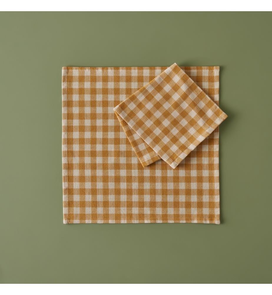 Serviette de table Pavia 40x40 cm - Moutarde