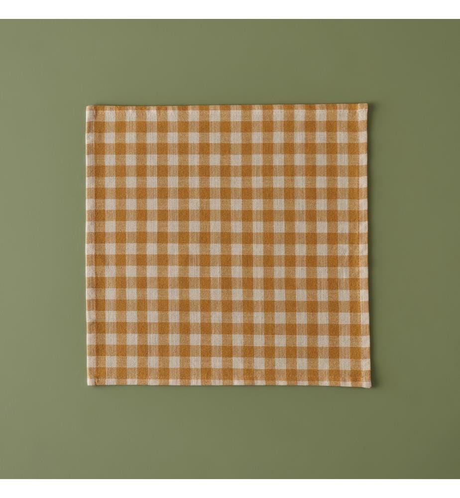 Serviette de table Pavia 40x40 cm - Moutarde