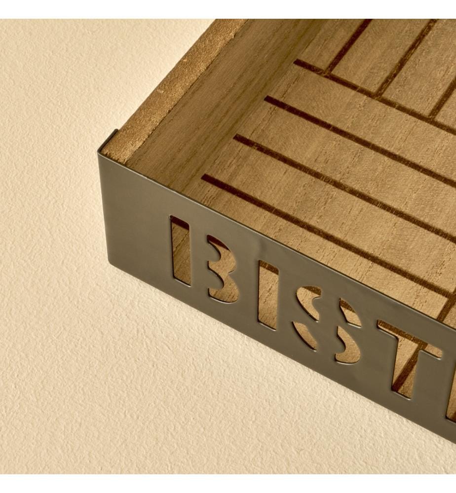 Porte-serviettes Bistro 18x18x5 cm - Naturel