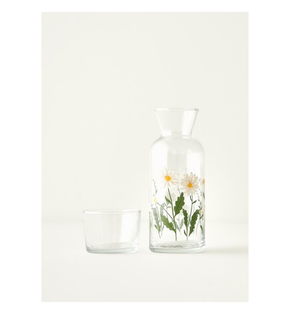 Nachttischkaraffe Daisy - Mehrfarbig