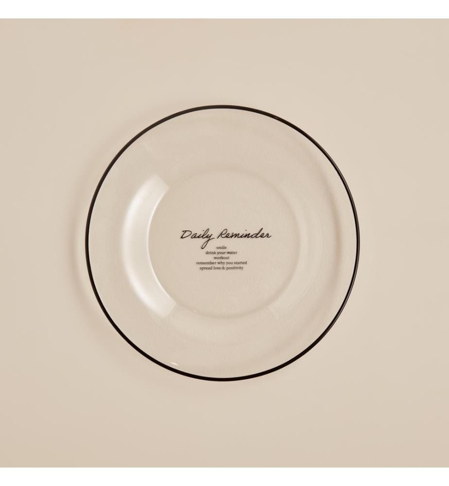 Assiette à dessert Daily Reminder 19 cm - Noir