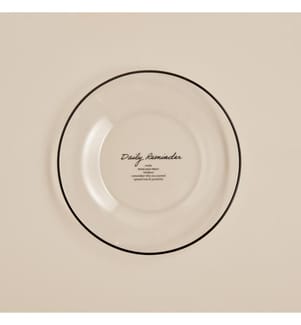 Assiette à dessert Daily Reminder 19 cm - Noir