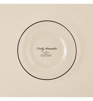 Assiette de service Daily Reminder 26 cm - Noir