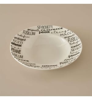 Assiette à pâtes Alfredo 28 cm - Noir