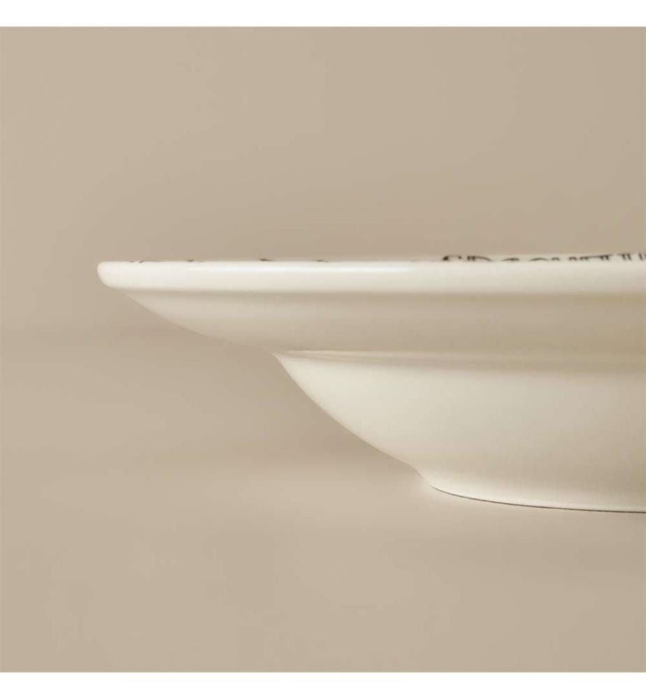 Assiette à pâtes Alfredo 28 cm - Noir