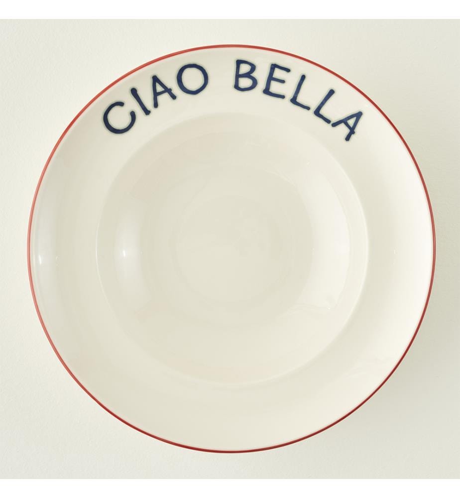 Assiette à pâtes - Rouge