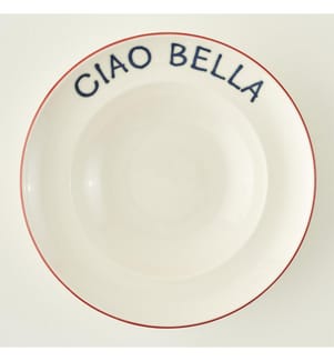 Assiette à pâtes - Rouge