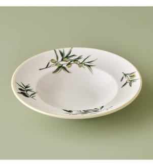 Assiette à pâtes Olive 27 cm - Vert