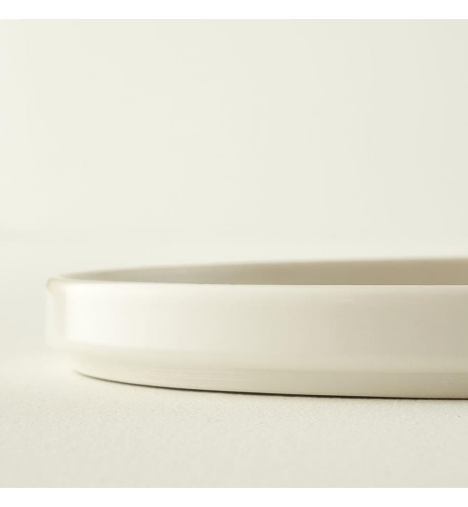 Assiette de service Merci 25 cm - Crème