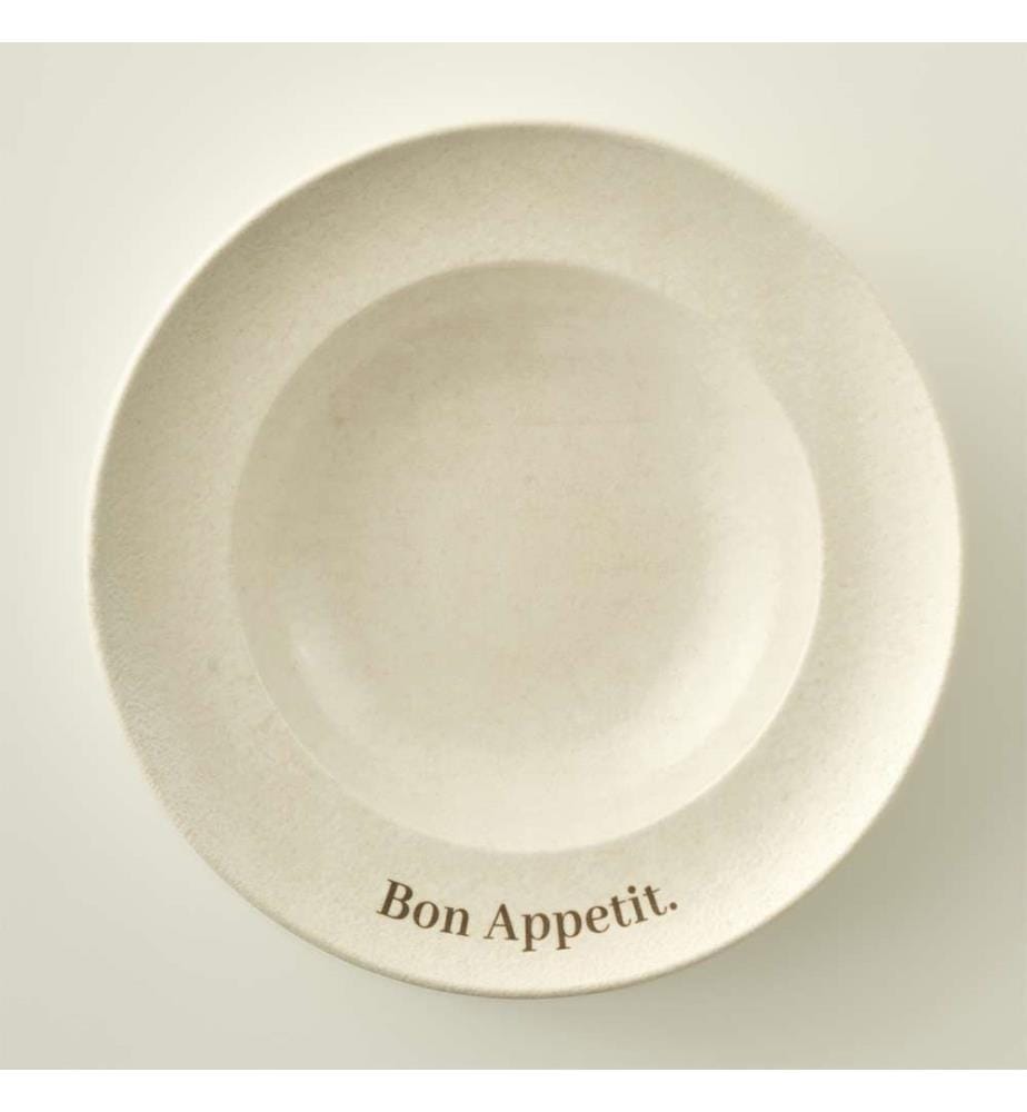 Assiette à pâtes Bon Appetit 28 cm - Crème