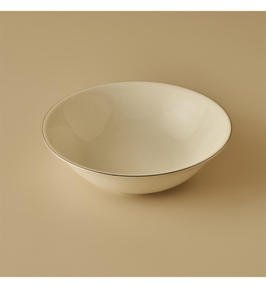 Opal-Salatschüssel 25 cm – Silber