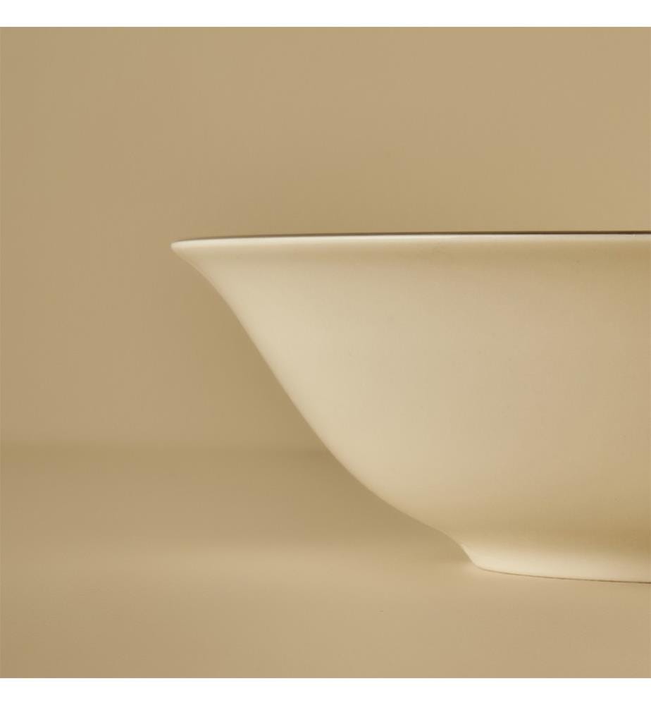 Opal-Salatschüssel 25 cm – Silber