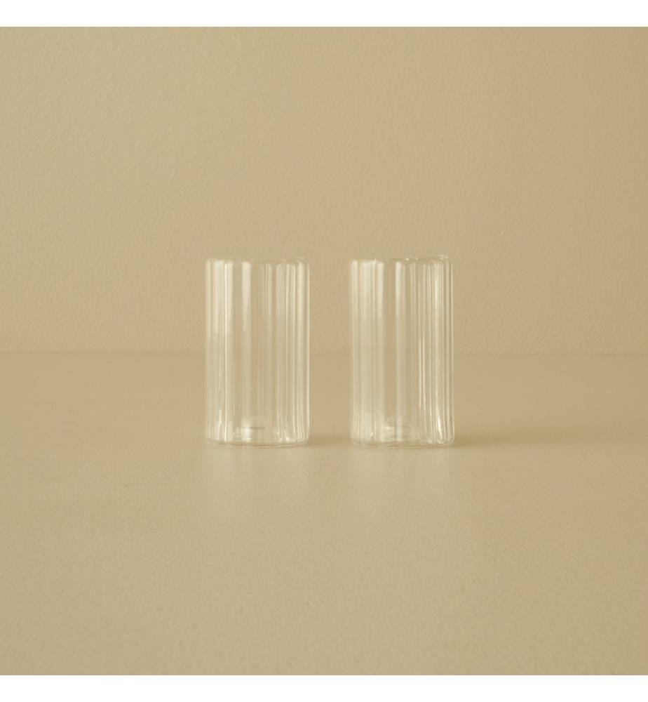 Salière et poivrière Garda 5x8 cm - Naturelle