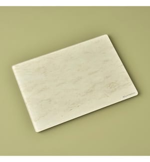 Planche à découper en verre Marbella 35x25 cm - Écru