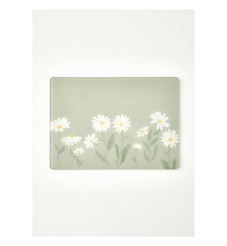 Planche à découper en verre Daisy 35x25 cm - Vert