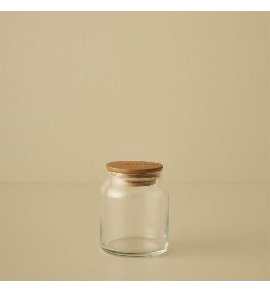 Bocal avec couvercle en bois Joye 290 cc - Naturel
