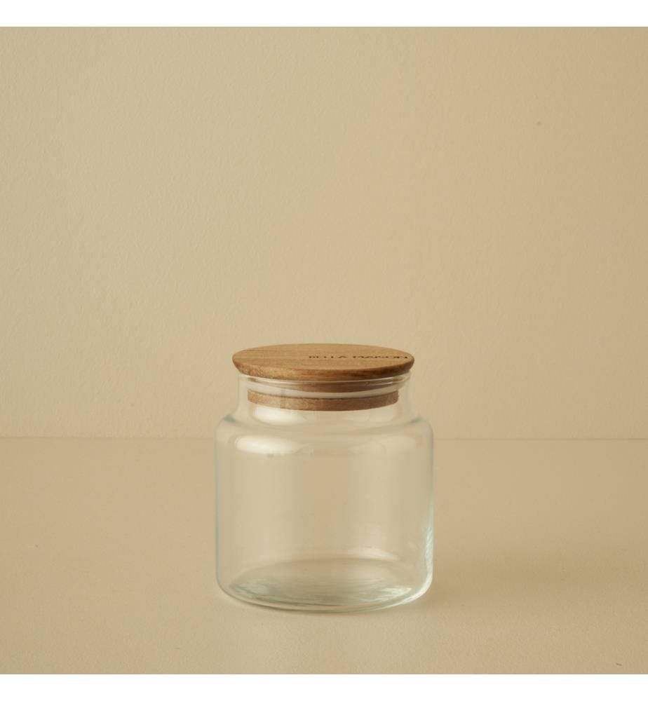 Bocal Joye avec couvercle en bois 635 cc - Naturelle