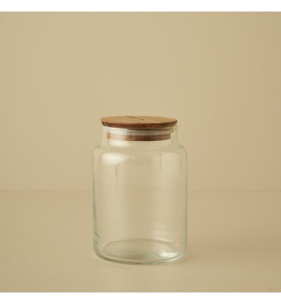 Bocal Joye avec couvercle en bois 890 cc - Naturel