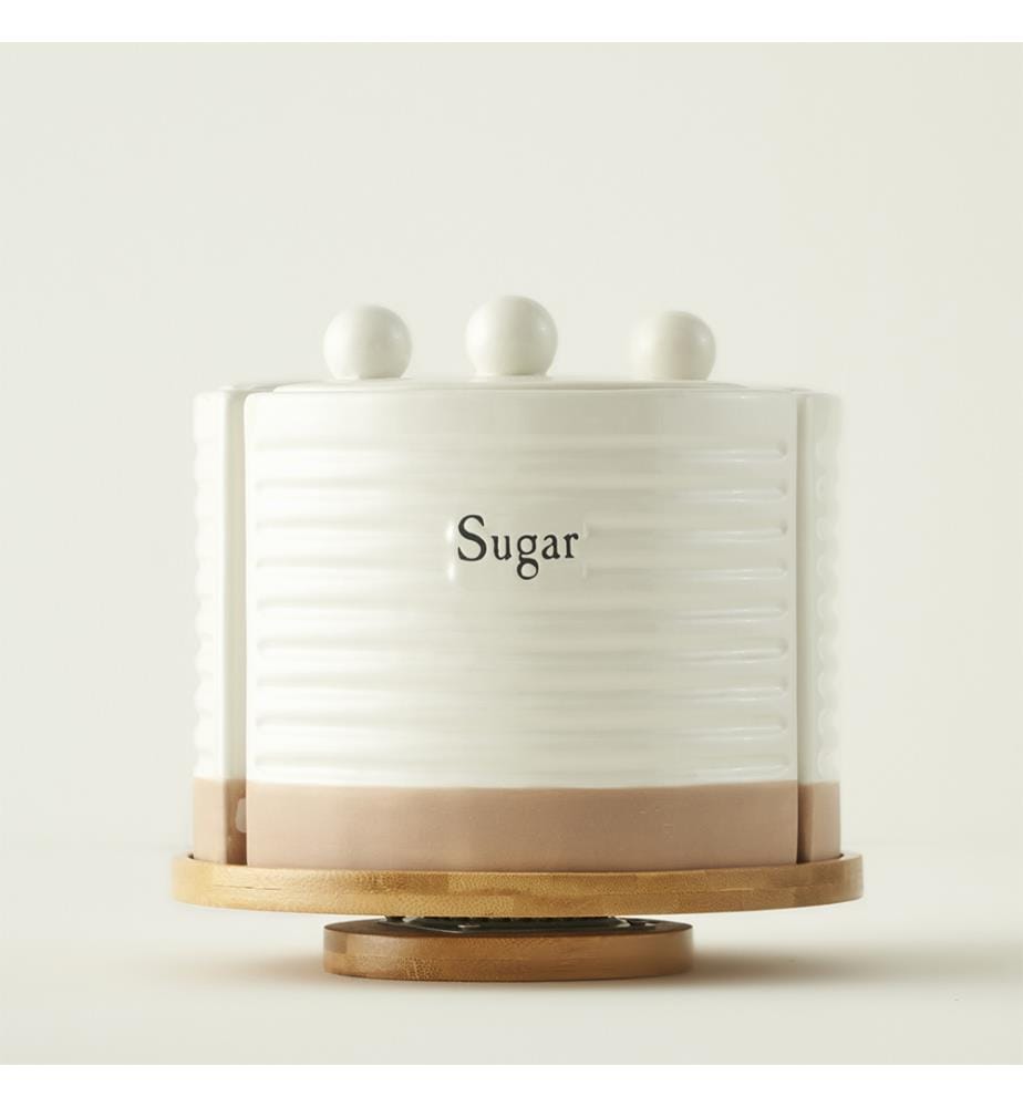 Coffret bocaux avec support - Blanc