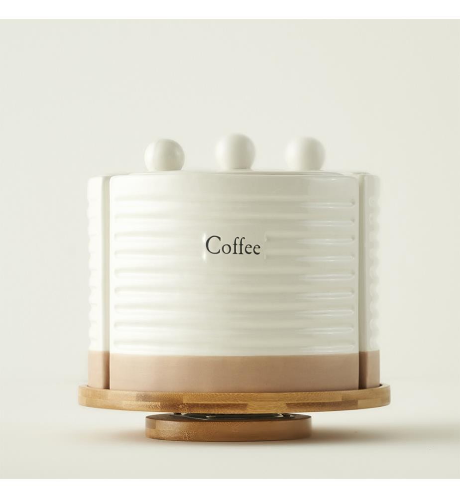 Coffret bocaux avec support - Blanc