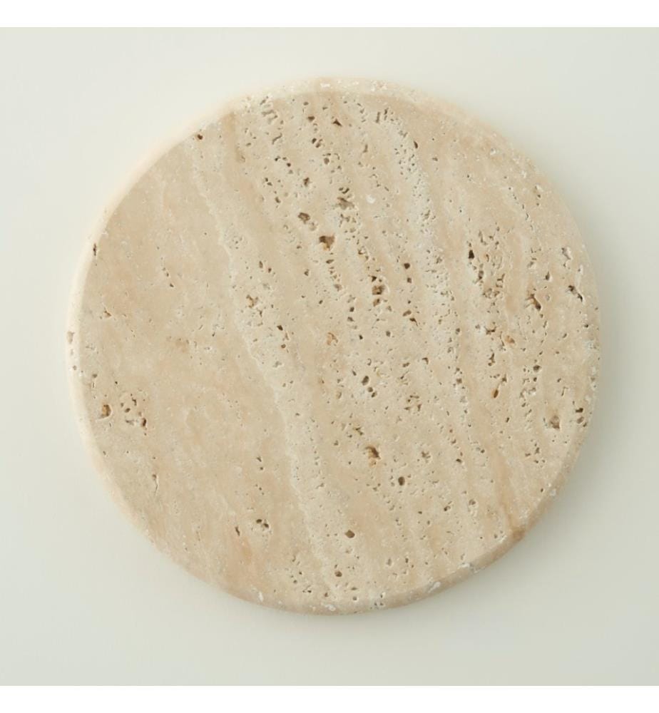 Dessous de plat en travertin Ephesus 20 cm - Naturel