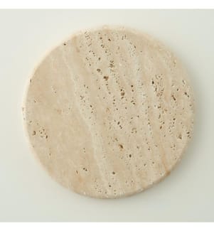 Dessous de plat en travertin Ephesus 20 cm - Naturel