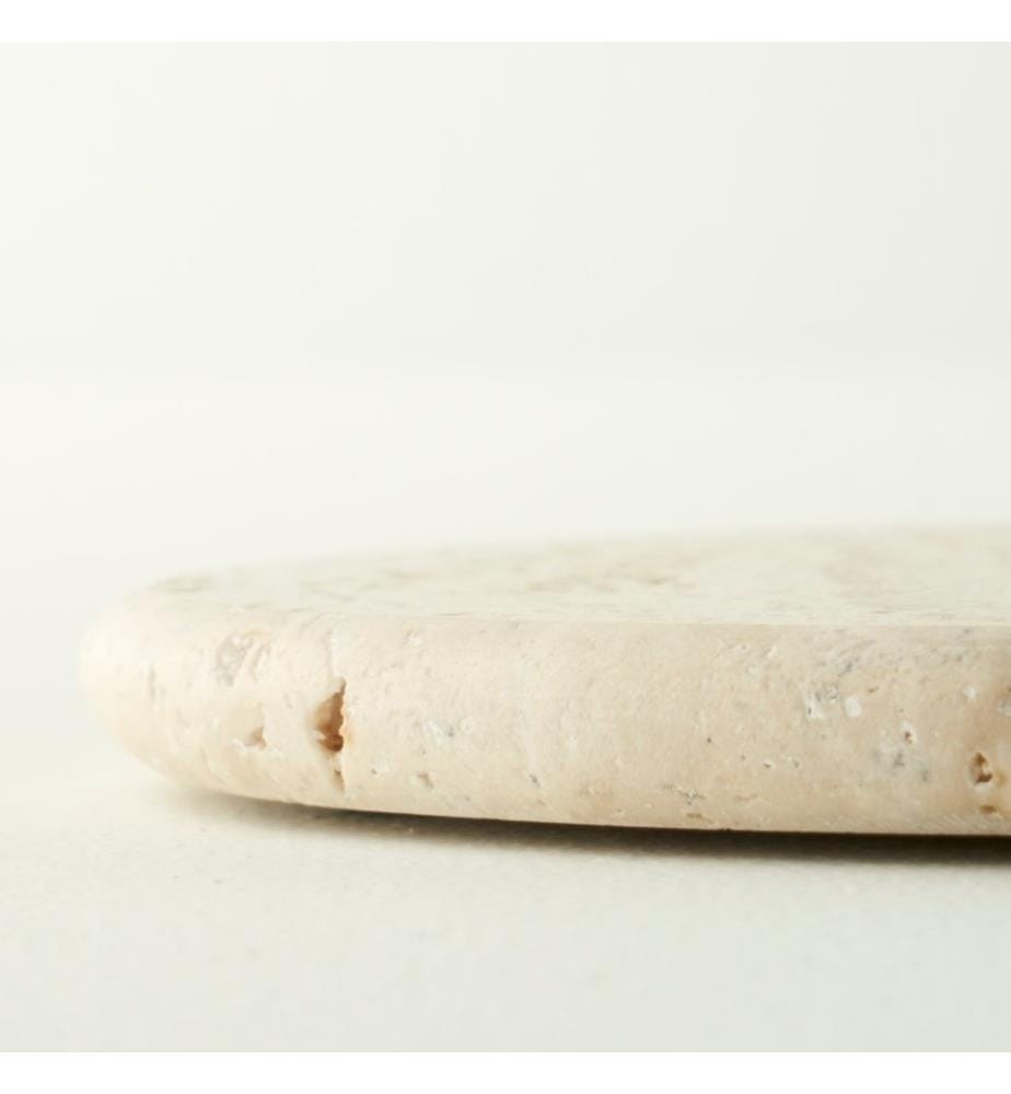 Dessous de plat en travertin Ephesus 20 cm - Naturel