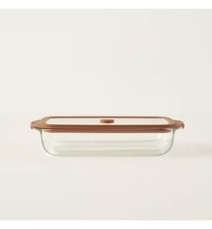 Plat à four en verre Sandy 1600 cc - Marron