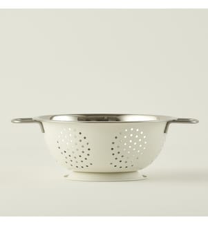 Passoire en acier Giza 35,5x28x11,8 cm - Blanc