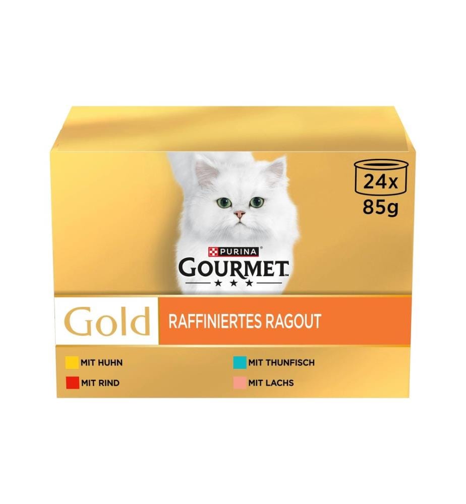 Pâtée humide Purina Gourmet Raffiniertes Ragout Mix 24 x 85 g