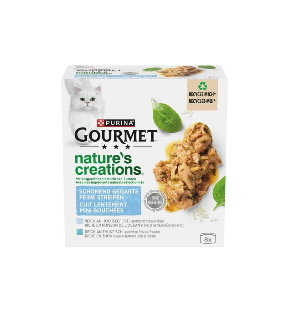 Purina Gourmet Pâtée Nature's Creation Poisson, 8 x 85 g