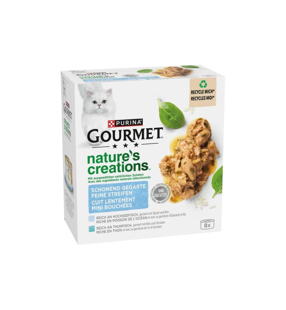 Purina Gourmet Pâtée Nature's Creation Poisson, 8 x 85 g