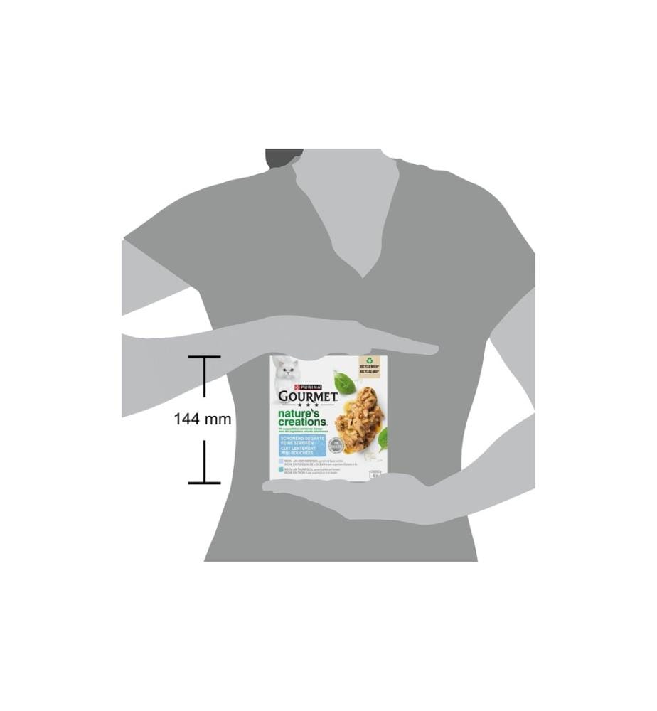 Purina Gourmet Pâtée Nature's Creation Poisson, 8 x 85 g