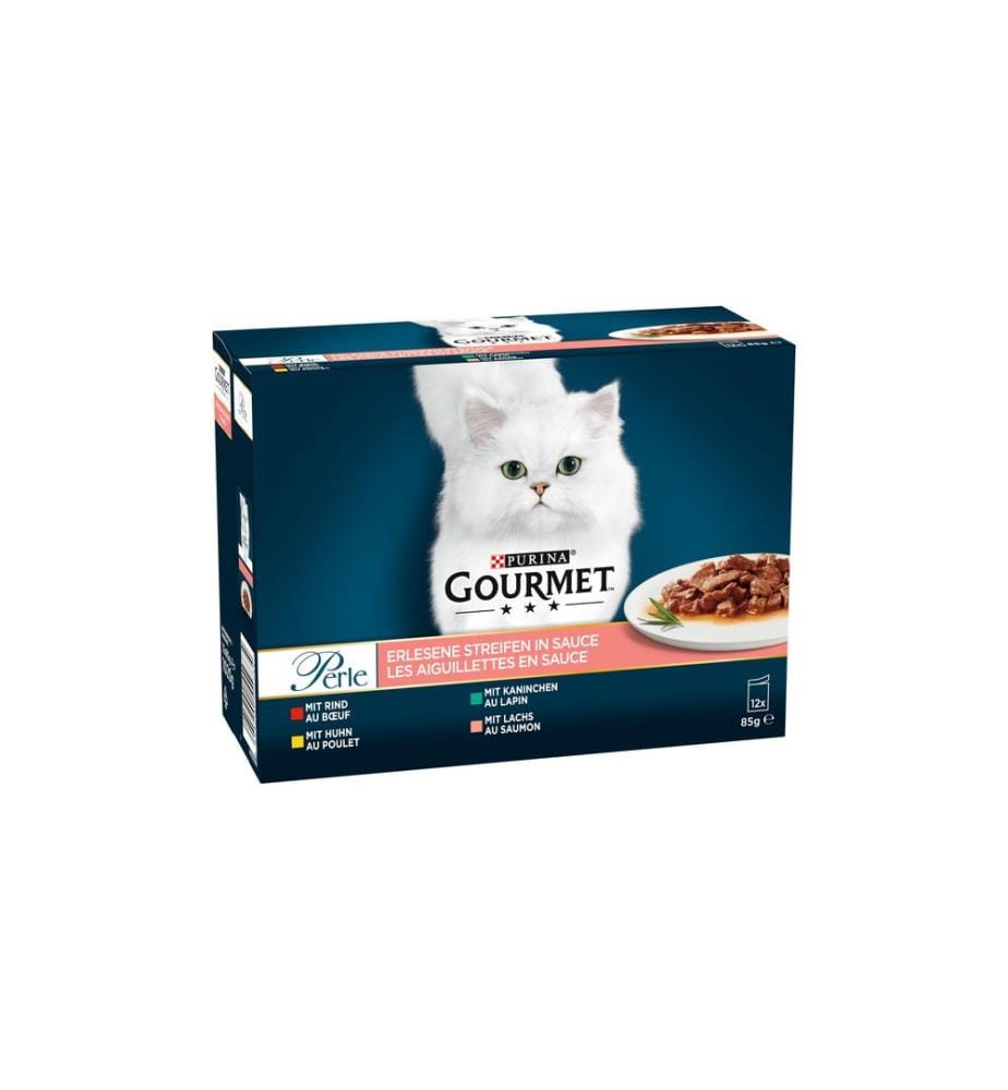 Purina Gourmet Nourriture humide Gourmet Perle Émincé en sauce, 12 x 85g