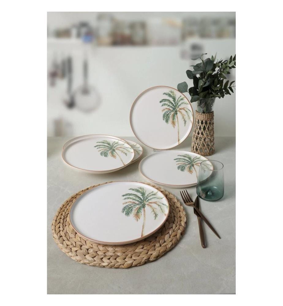 Set of 6 plates - White
