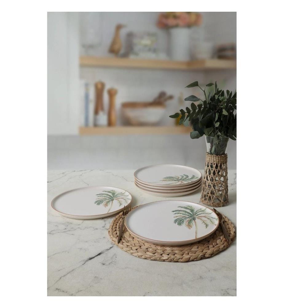 Set of 6 plates - White