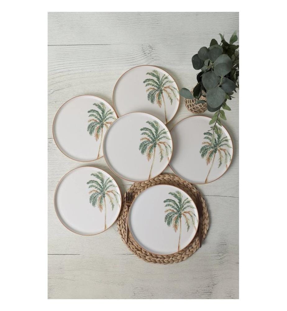 Set of 6 plates - White
