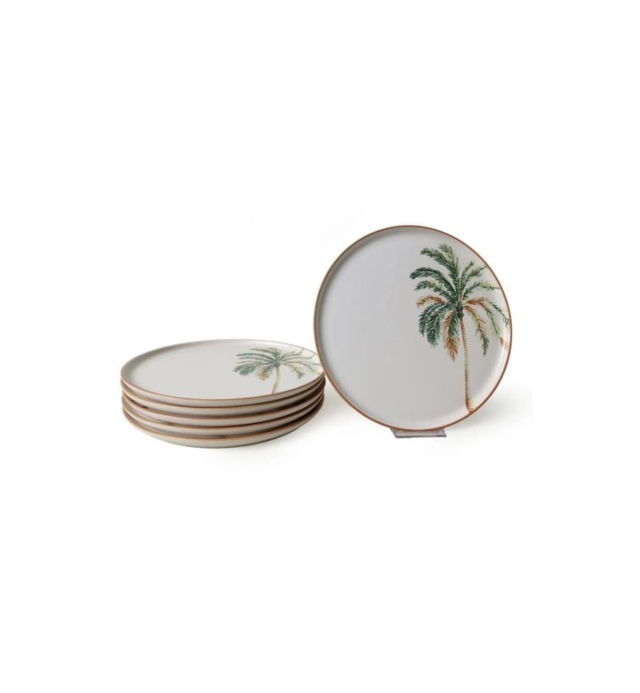 Set of 6 plates - White