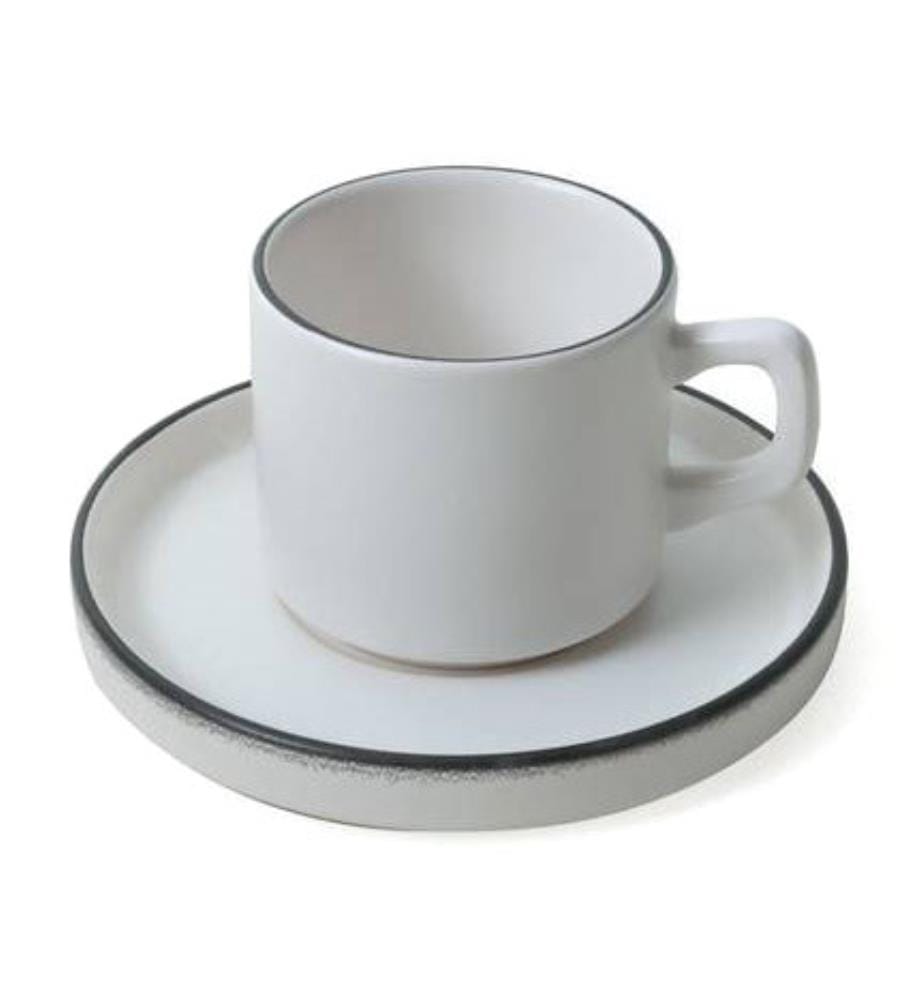 Set of 12 tea cups - Matte white
