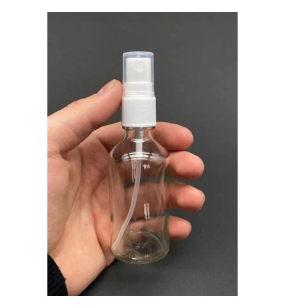 Set of 4 glass bottles - Clear