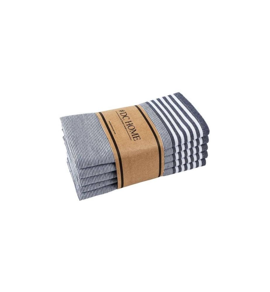 Set of 5 washcloths - Dark blue