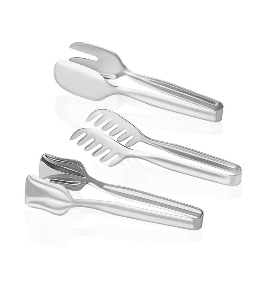 Set of 3 serving utensils - Chrome-plated