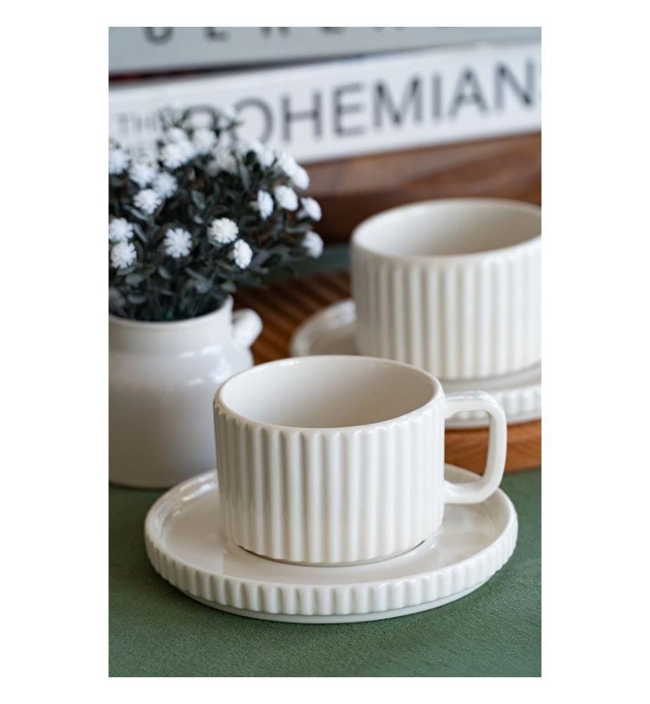 Set of 4 Tea Service Pieces - White